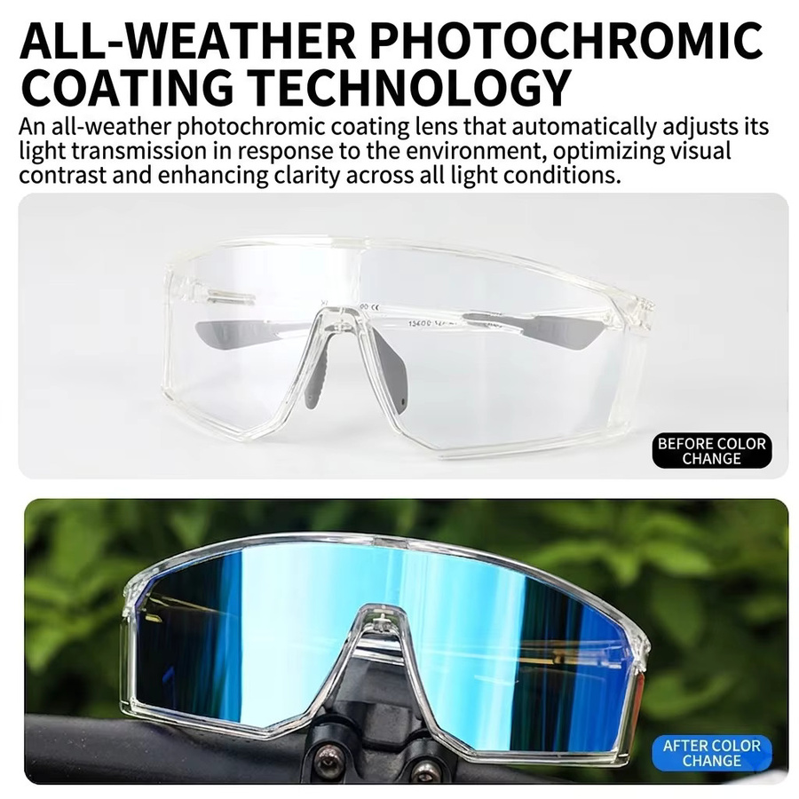 G. UKOLY Sportsonnenbrille, Unisex, Vollrand, transparent - Bild 3