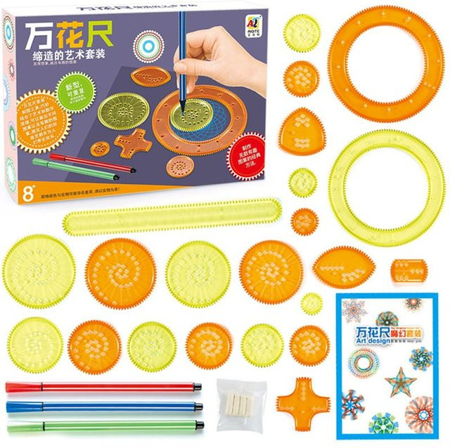 Spirograph Zeichenspielzeug-Set, 27-teiliges Set, ab 3 Jahre - Bild 1