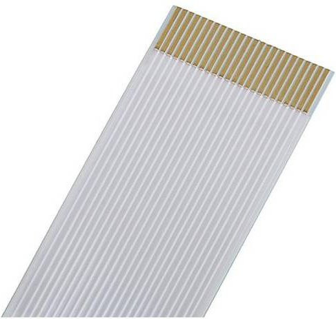 Molex 15020-0103 Flachbandkabel Datenkabel in Weiß mit Goldkontakten und 0,50 mm Rastermaß - Bild 1