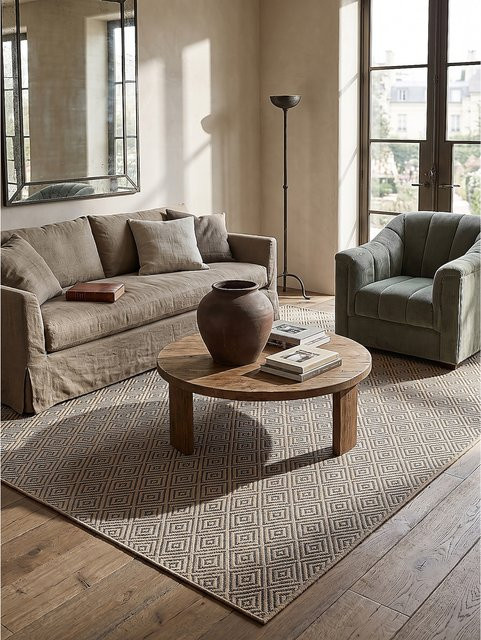 Flachgewebe-Teppich Kadima Design aus Polypropylen in Beige, B/T: 160 x 230 cm - Bild 1