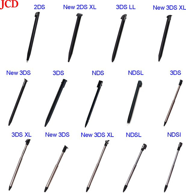 Teleskop Stylus Touchscreen Stift aus Metall und Kunststoff für Nintendo 2DS, 3DS, XL, NDSL, DS Lite und NDSi - Bild 1