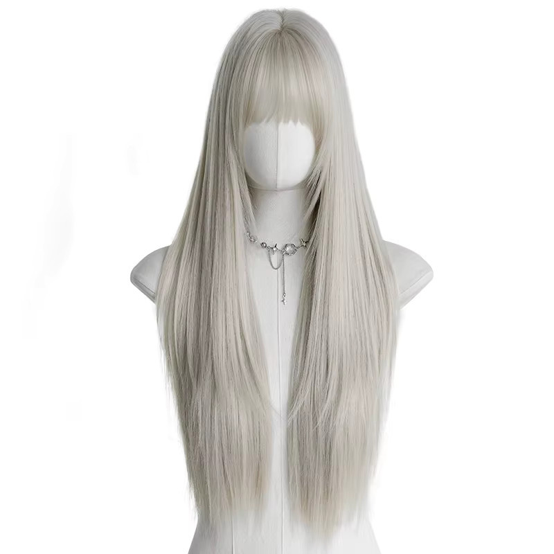 7JHH WIGS Perücke, lange geschichtete Haare, beige, Damen - Bild 4