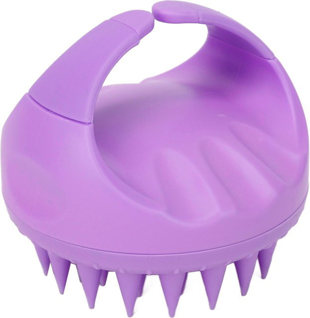 Koogeelife Kopfhautmassagegerät, Silikon Shampoo-Bürste, Violett, Unisex - Bild 1