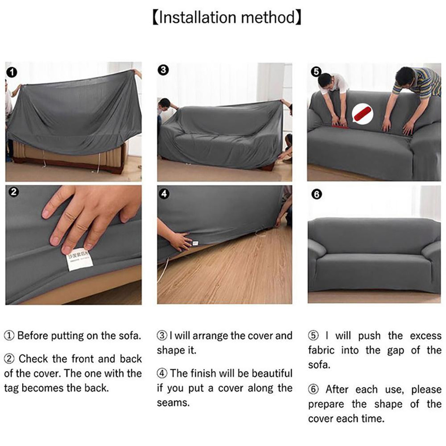 Stretch-Sitzcouchbezug für 2-Sitzer von airldianer in Weinrot, elastischer Sofabezug aus Polyester mit Warp-Handtuch-Struktur - Bild 1