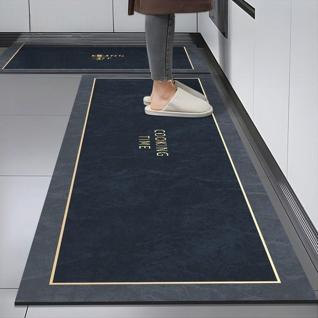Badezimmer-Bodenmatte aus Diatomeenerde von WoW Home, blau, schnell trocknend und rutschfest, B/B: 50 x 80 cm - Bild 1