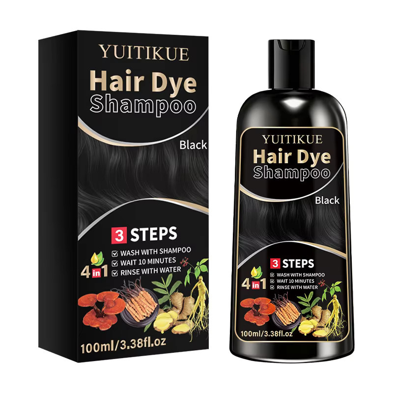 YUITIKUE Kräuter-Schwarzhaarfarbe-Shampoo, 100 ml - Bild 6