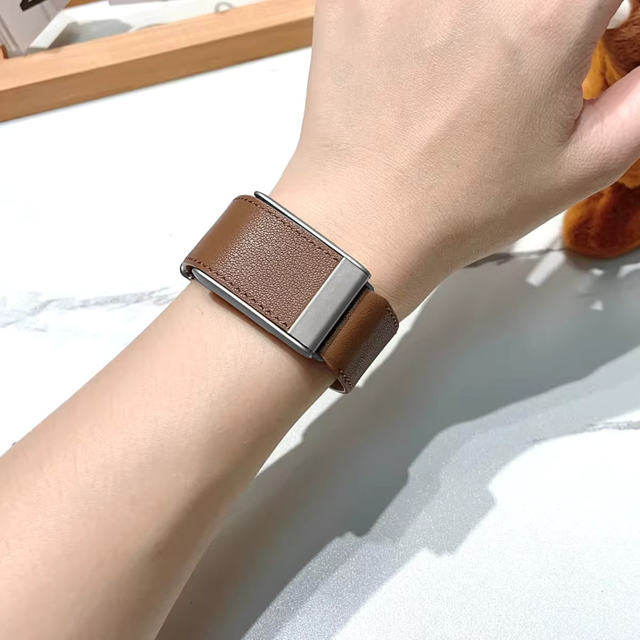 RefitMod Uhrenarmband Leder, Schwarz - Bild 2