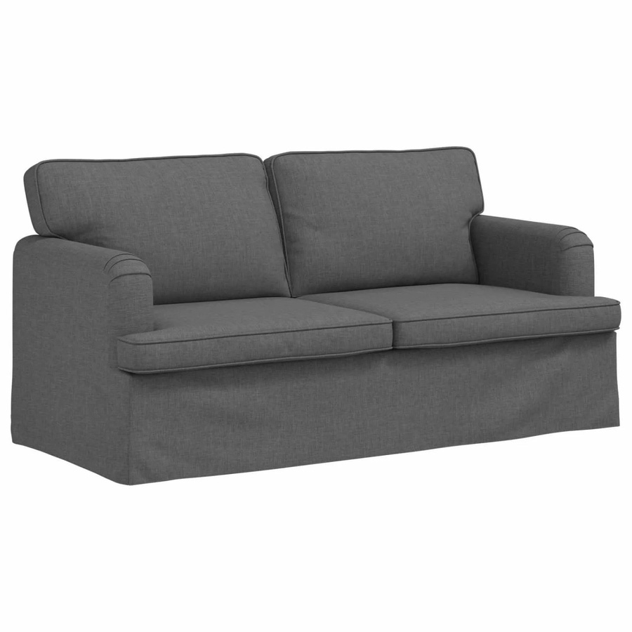 vidaXL Sofa Dunkelgrau mit Stoffbezug und Metallrahmen B/T/H: 142 x 80 x 85 cm - Bild 2