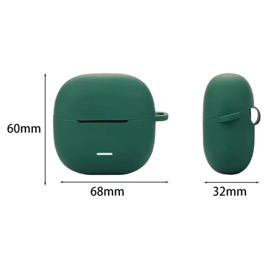 Xiaomi Silikon-Schutzhülle für Redmi Buds 6 Lite in Schwarz mit Haken - Bild 4