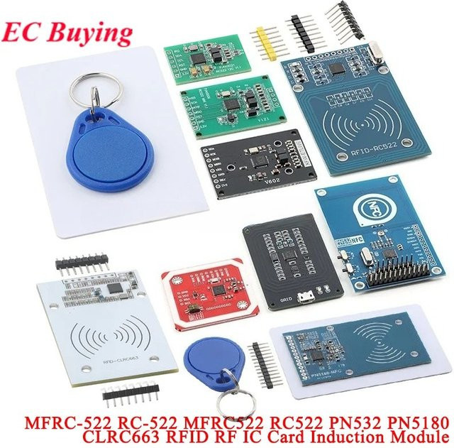 RFID Wireless Modul MFRC-522 RC-522 für Arduino zum Schreiben und Lesen von IC-Karten in Schwarz - Bild 1