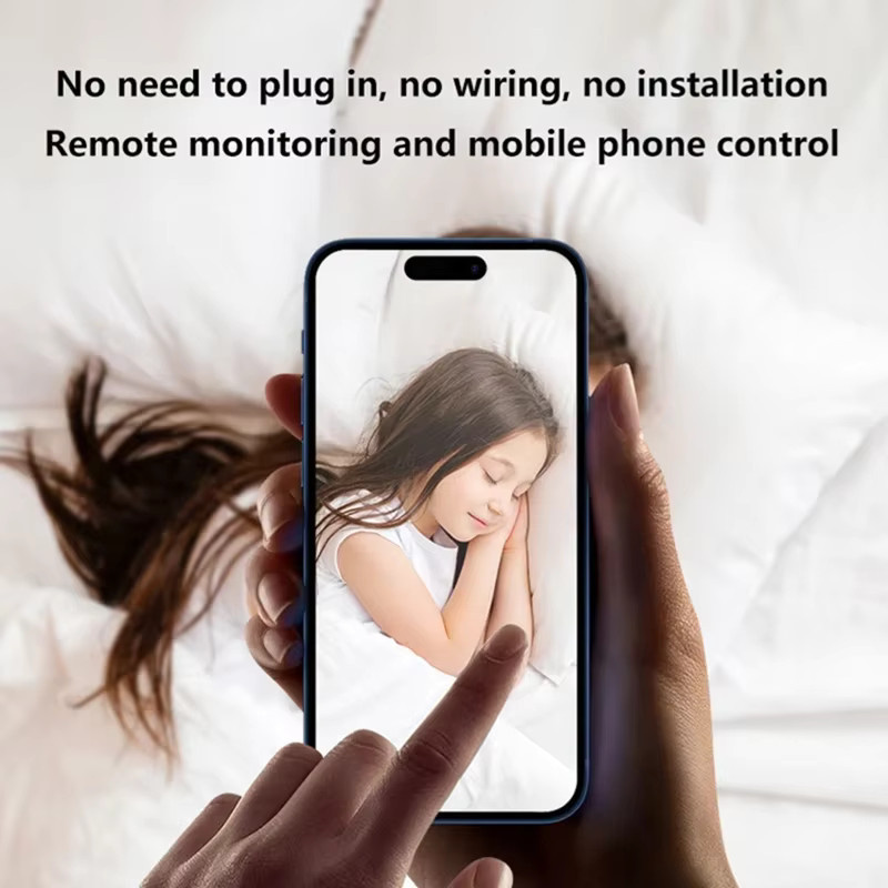 Lenovo Kabellose Mini-WLAN-Überwachungskamera in Schwarz mit Nachtsicht, Bewegungserkennung und App-Steuerung - Bild 4