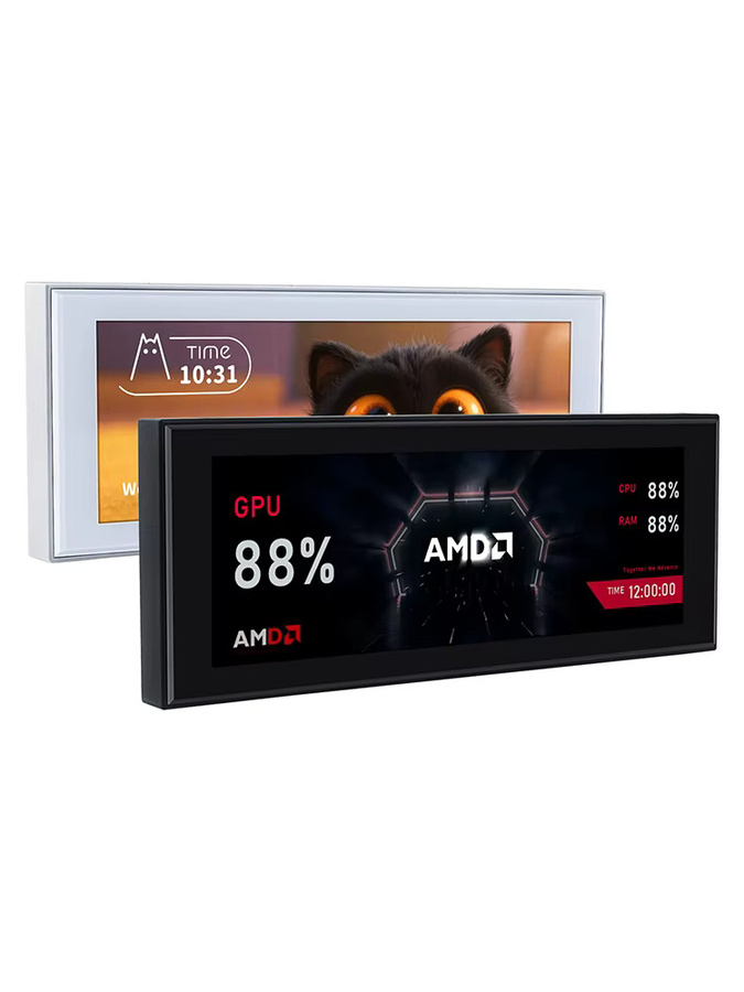 TURZX 4,6 Zoll IPS Smart Screen USB Sekundärbildschirm für CPU GPU RAM mit 960x320 Auflösung zur Desktop-Erweiterung für Windows 10 11 - Bild 5