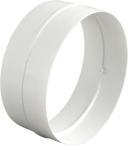 Marley Rohrverbinder für Lüftungstechnik aus Kunststoff, Farbe: Weiss, Durchmesser: 15 cm - Bild 1