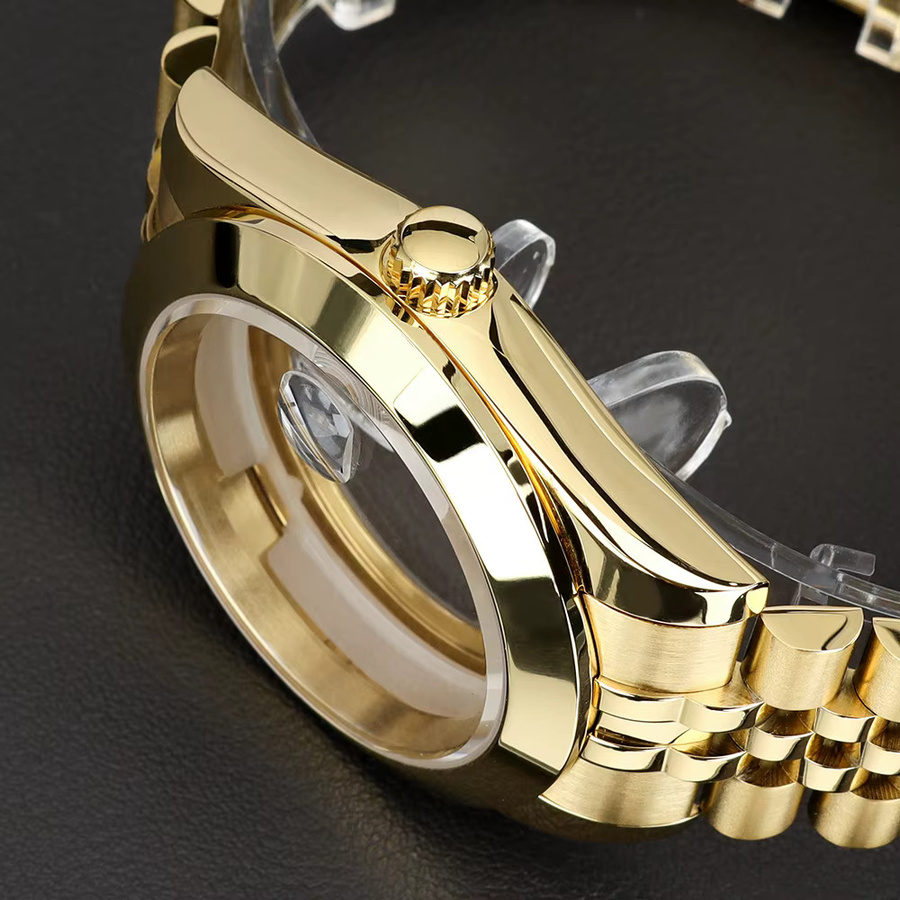 YEJIAOLAN Uhrenarmband Edelstahl, Gold, 36mm/39mm - Bild 5
