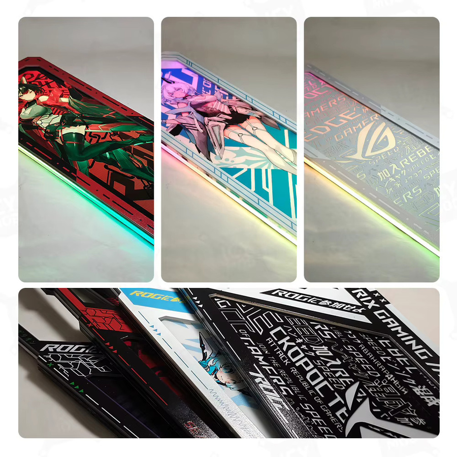 ASUS ROG Strix Helios Refit ARGB Gehäuse-Beleuchtungsplatten-Set mit Lasergravur für Custom PC MOD - Bild 2