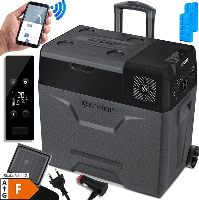 KESSER Kompressor Kühlbox und Gefrierbox mit APP-Steuerung in Grau - Bild 1