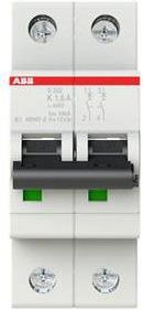 ABB S202-K1.6 Leitungsschutzschalter 1,6A 400V in Weiß - Bild 1