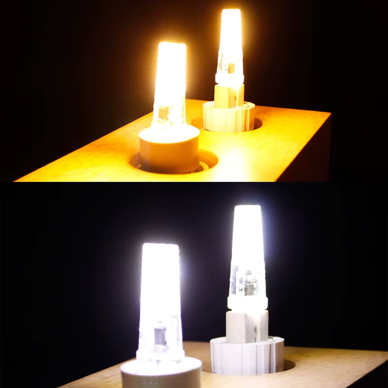 10er Set YNL G4 COB LED Lampen, dimmbar, Kaltweiß, AC/DC 12V-220V, für Kronleuchter und Scheinwerfer - Bild 2