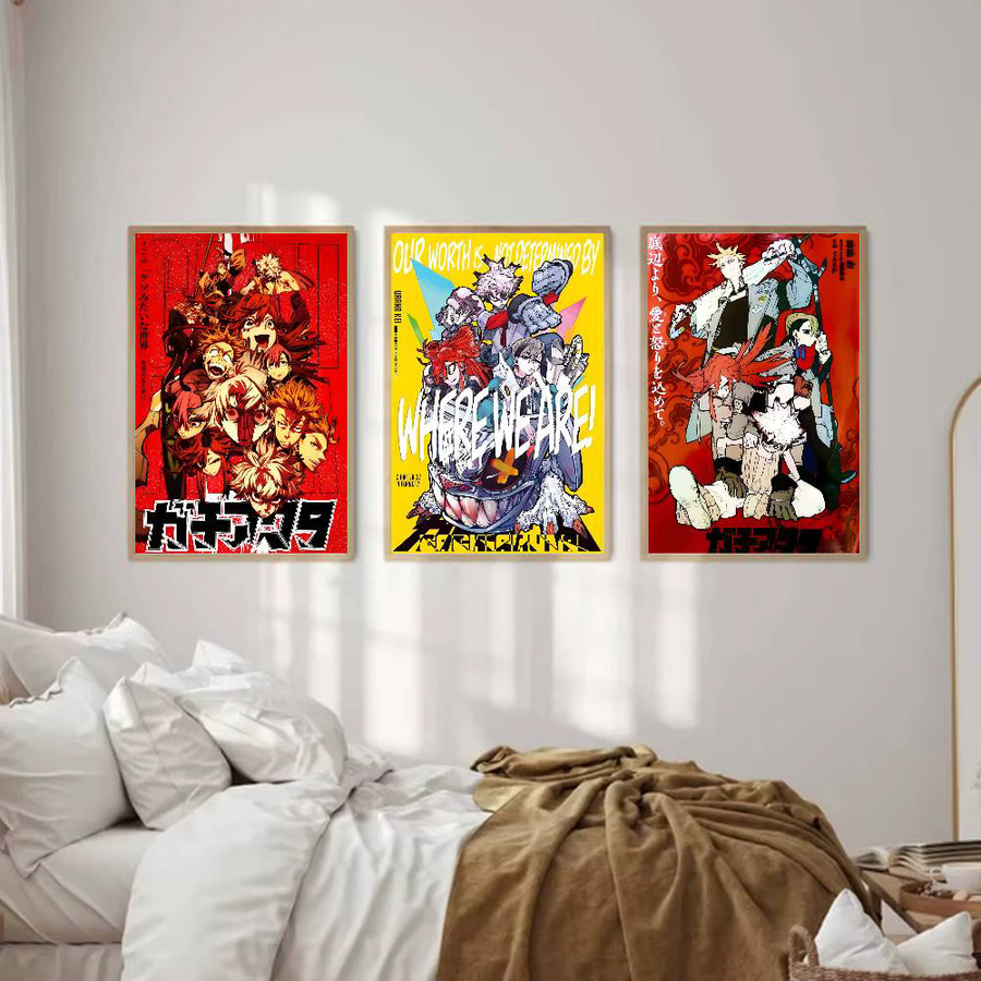 G-GACHIAKUTA Anime-Poster mit selbstklebendem Whitepaper-Druck, mehrfarbige Illustration zur Wanddekoration - Bild 5