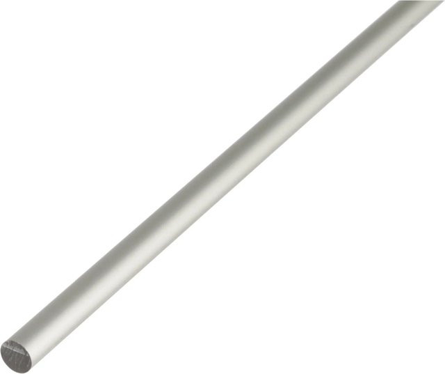 GAH Alberts Aluminium Rundstange Silber eloxiert, Durchmesser: 6 mm, Länge: 2000 mm - Bild 1