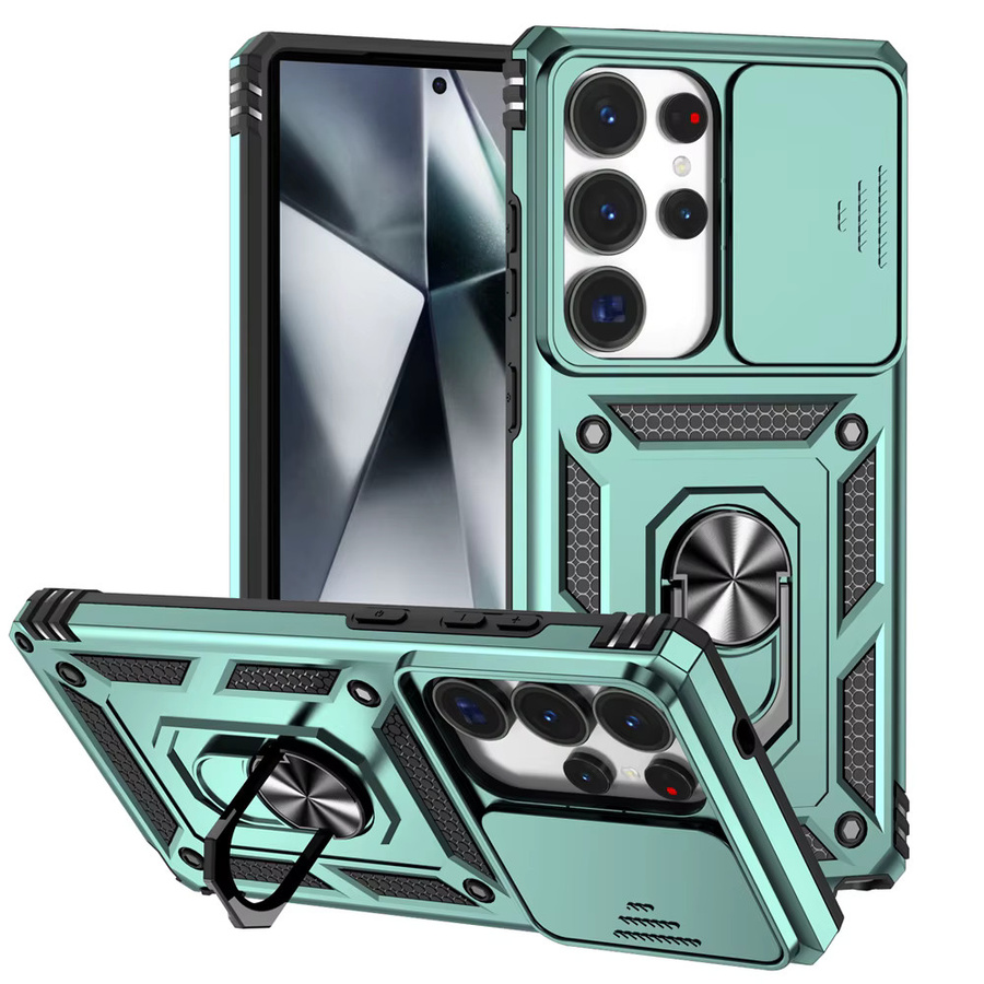Robuste Panzerhülle mit 360 Grad drehbarem Ringhalter und Linsenschutz für Samsung Galaxy S26 S25 S24 S23 S22 S21 S20 Note 20 Ultra Plus FE EDGE - Bild 2