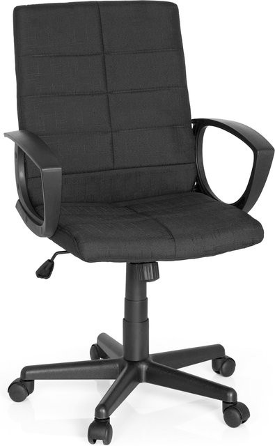MyBuero Home Office Bürostuhl STAR-TEC CL300 in Schwarz mit Armlehnen und Stoffbezug - Bild 1