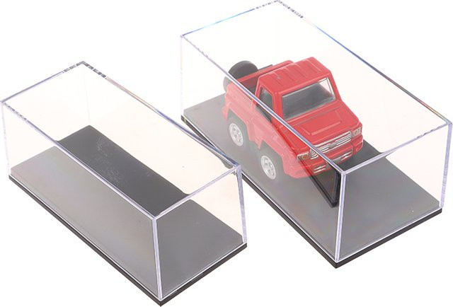 YOWEI Automodell Display Box aus Acryl, transparente Schutzhülle für 1:64 Modellautos zur staubfreien Aufbewahrung - Bild 1