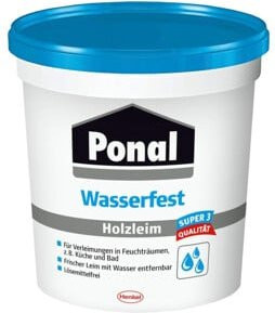 Ponal Wasserfester Holzleim PN2S Dispersion in Weiß, 30 kg Eimer - Bild 1