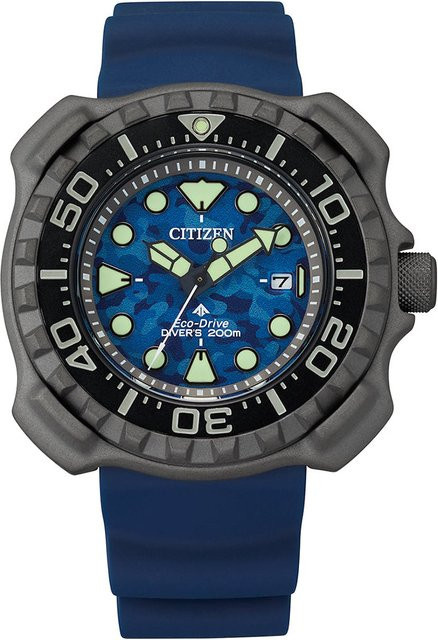 Citizen Armbanduhr, Solar, Titan, 47 mm, Herren, Blau, Schwarz - Bild 1