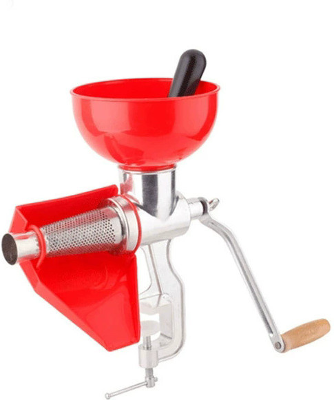 Manuelle Obstpresse ZJMZYM aus Aluminiumlegierung in Rot für Tomaten, Zitronen und Orangen - Bild 1