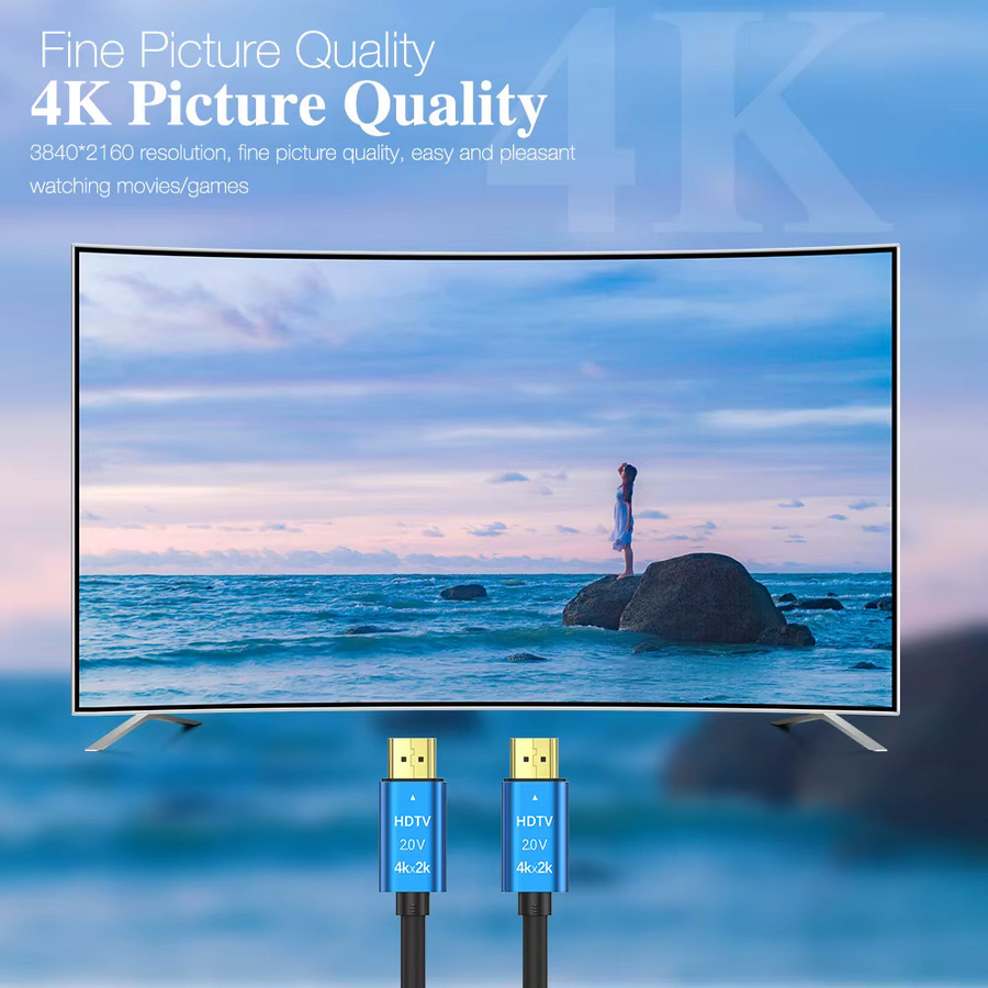 Nephy HDMI 2.0 Kabel für 4K 60Hz in Blau - Bild 2