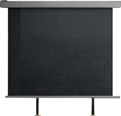 Balkonmarkise Sichtschutz Sonnenrollo aus Aluminium von HC Home & Living in Anthrazit, Breite: 150 cm, Höhe: 200 cm