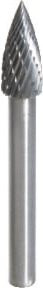 KS Tools HM Spitzbogen-Frässtift Form G in Silber, Durchmesser: 8 mm - Bild 1