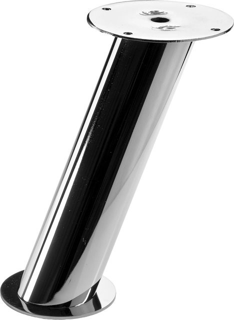 Hettich Theken-Konsole Rund, Stahl verchromt, Silber, 2 Stück - Bild 1