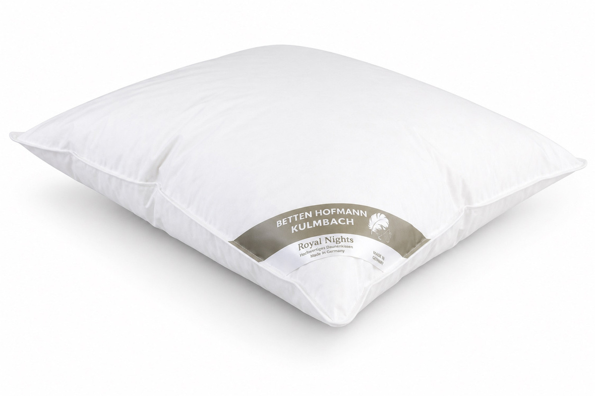 Betten Hofmann Luxus 3-Kammer-Kopfkissen mit weicher Daunenhülle, Weiß, B: 65 cm, H: 100 cm - Bild 1