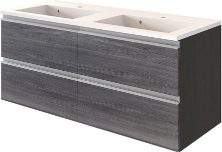HELD MÖBEL Waschtisch Arezzo modern in Grau und Mehrfarbig, B/H/T: 120 x 54 x 47 cm - Bild 1