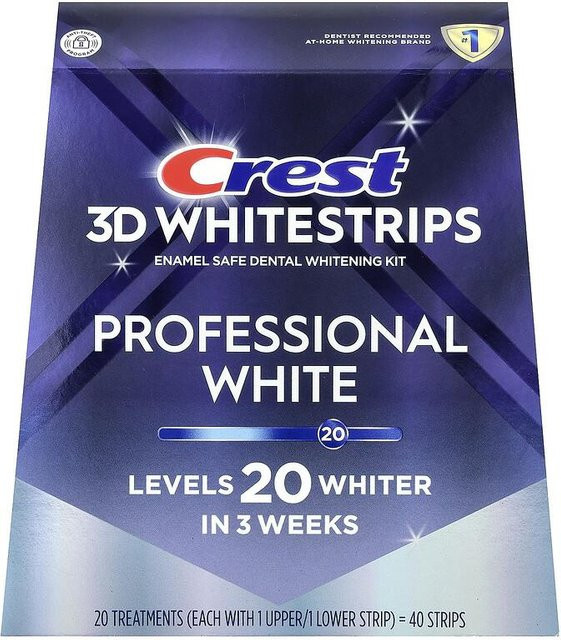 Crest 3D Whitestrips Zahnaufhellungs-Set, 40 Streifen - Bild 1