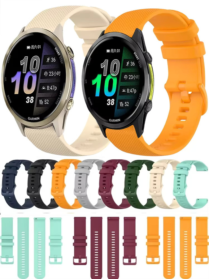Garmin Uhrenarmband Silikon, Schwarz, Unisex - Bild 4