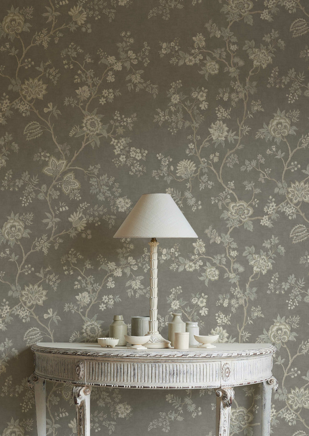 Lewis & Wood Tapete Indienne Hellebore mit floralem Botanical-Design - Bild 1