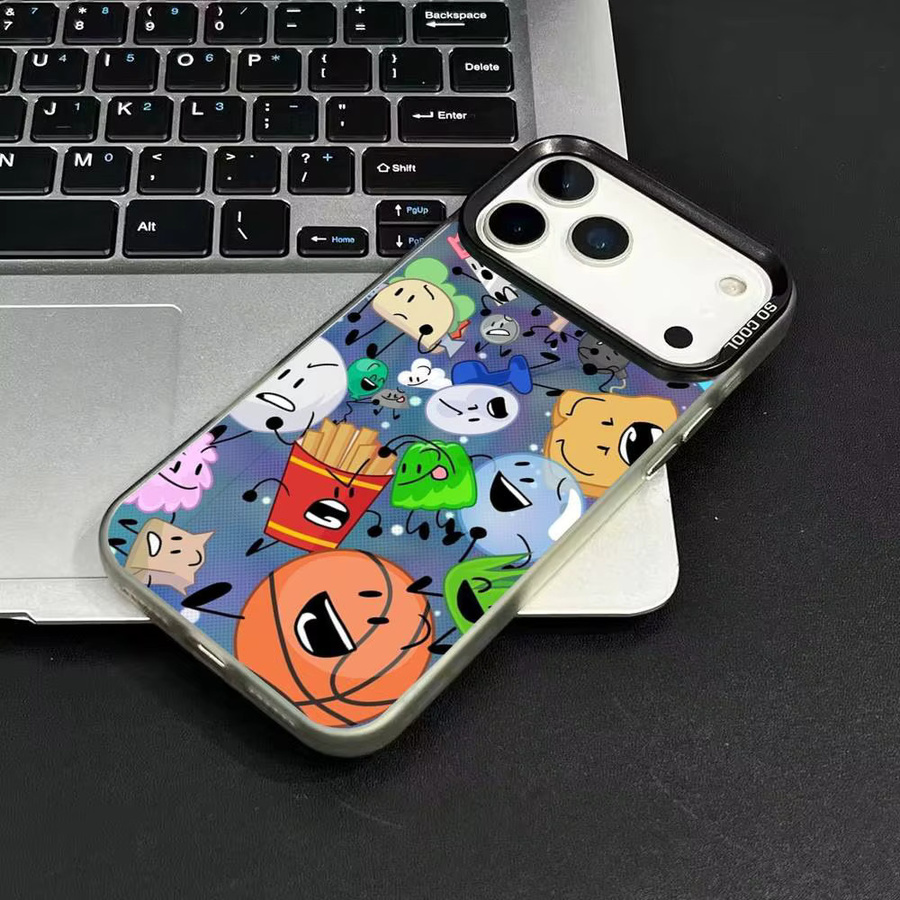 Bfdi Battle For Dream Island Handyhülle für Apple iPhone 12 13 14 15 16 17 Pro Max Plus mit Protect Plating in Multicolour - Bild 3