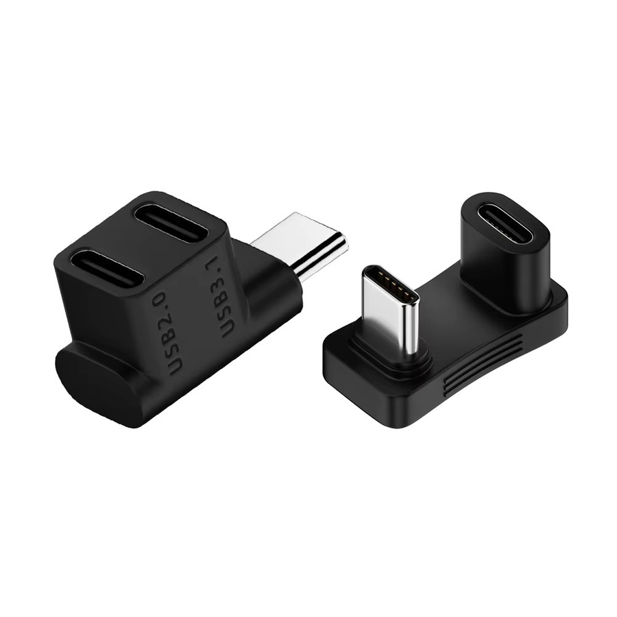 ALLOYSEED USB-C Verlängerungskabel Adapter Konverter Buchse zu Stecker in Schwarz - Bild 2