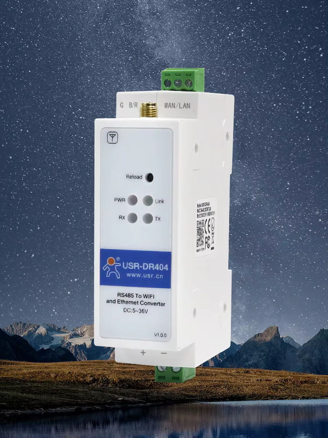 USR RS485 zu WiFi Ethernet Konverter USR-DR404 Modbus RTU zu Modbus TCP Gateway mit MQTT SSL Industrielles IoT-Gerät in Weiß - Bild 3
