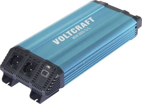 Voltcraft Wechselrichter MSW 3000-12-G 3000W 12 V/DC - 230 V/AC mit modifizierter Sinuswelle in Blau - Bild 1