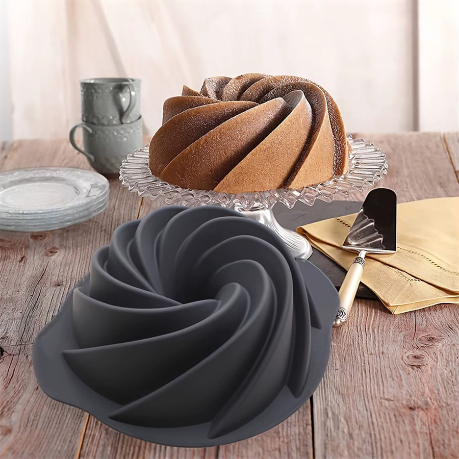 Antihaftbeschichtete Silikon-Kuchenform von zxyouping, runde 3D-Backform für dein Backwerkzeug - Bild 3