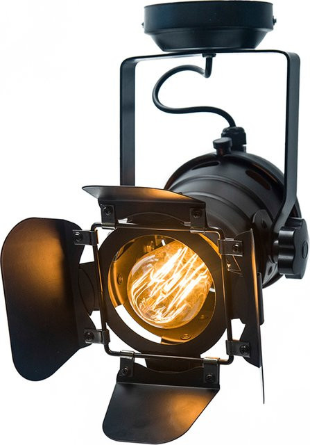 XHOME Retro-Deckenleuchte in Schwarz mit E27 Fassung für LED-Leuchtmittel - Bild 1