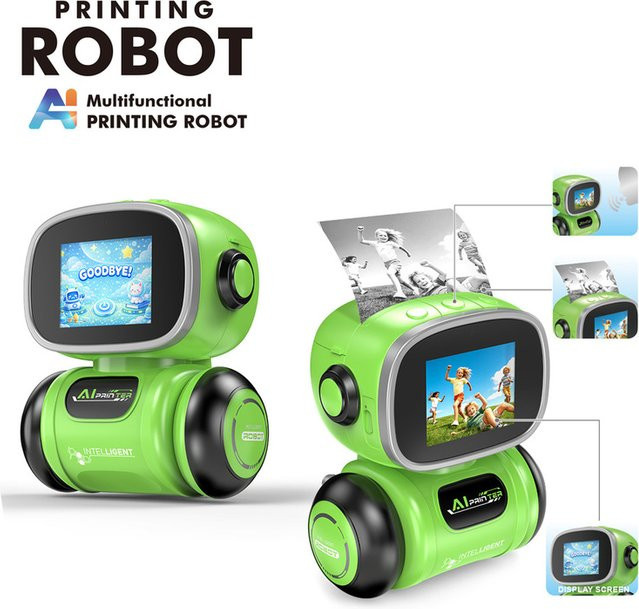 Yitoy KI-Intelligenter Malroboter, mit Sprachsteuerung und Farbbildschirm, Roboter-Spielzeug - Bild 1