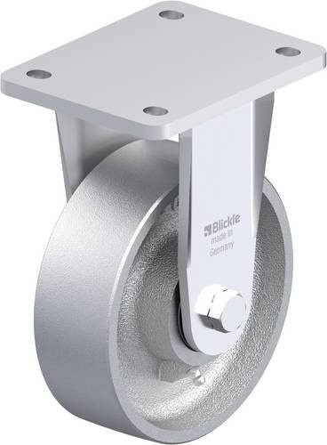 Blickle BO-G 150IK Schwerlast-Bockrolle in Silber, Rad-Durchmesser: 150 mm, Tragfähigkeit: 900 kg - Bild 1