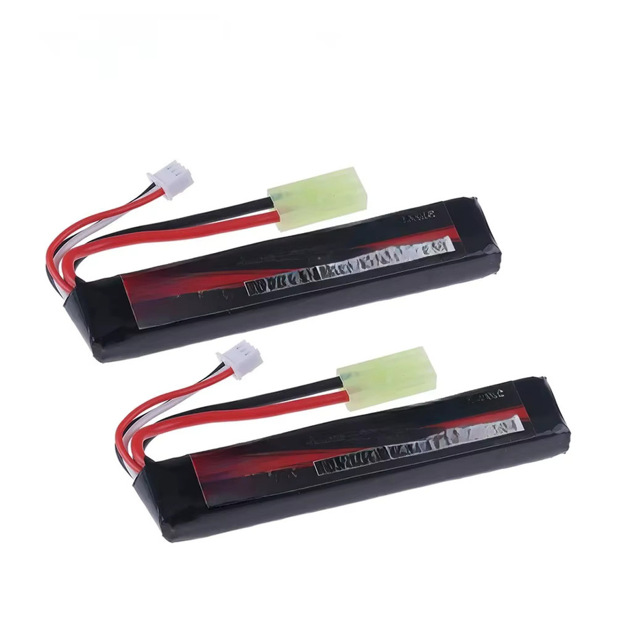 GAOLAG 2S Li-Ion Akku 7,4 V 2500 mAh 30C mit Tamiya Stecker in Schwarz für elektrische Airsoft BB Pistolen - Bild 3