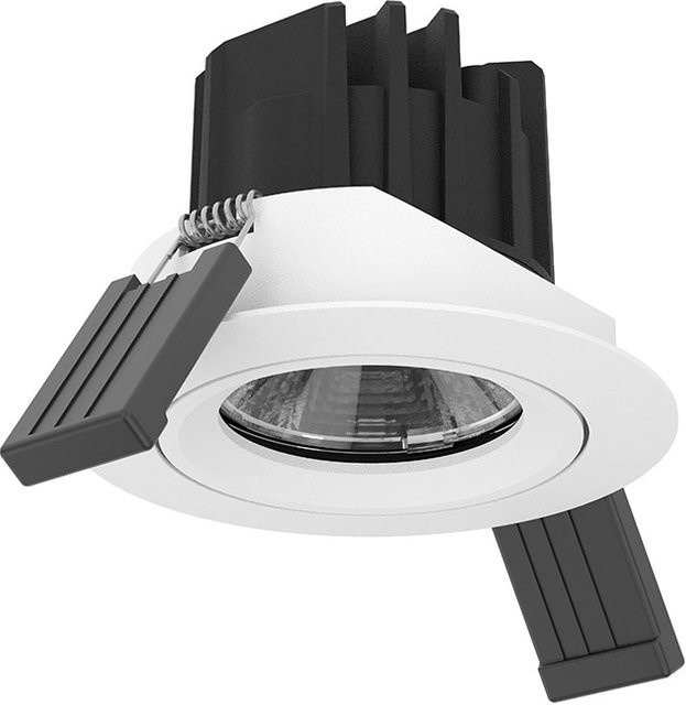 LUX-IT Solo 2 LED-Deckeneinbaustrahler in Weiß mit 7 Watt und warmweißem Licht (2700K), dimmbar und verstellbar - Bild 1