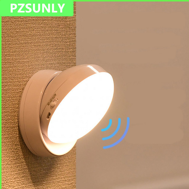 Pzsunly LED Nachtlicht mit Bewegungsmelder, wiederaufladbar und magnetisch, kabellose Schrankbeleuchtung in White Light - Bild 1